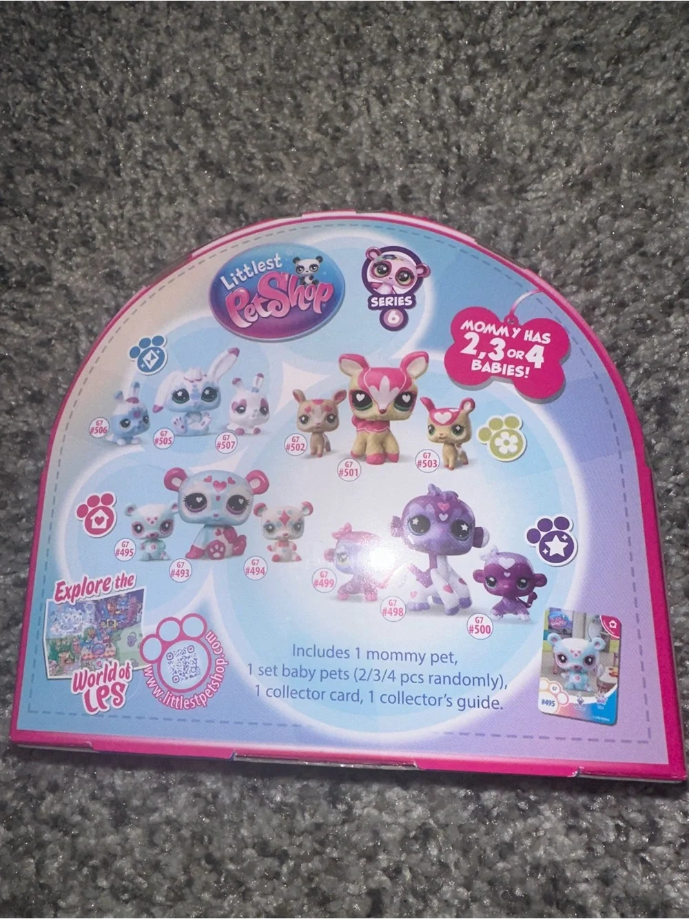 Littlest Pet Shop Series 6 Mommy & Baby Surprise Set #493, #494, & #495